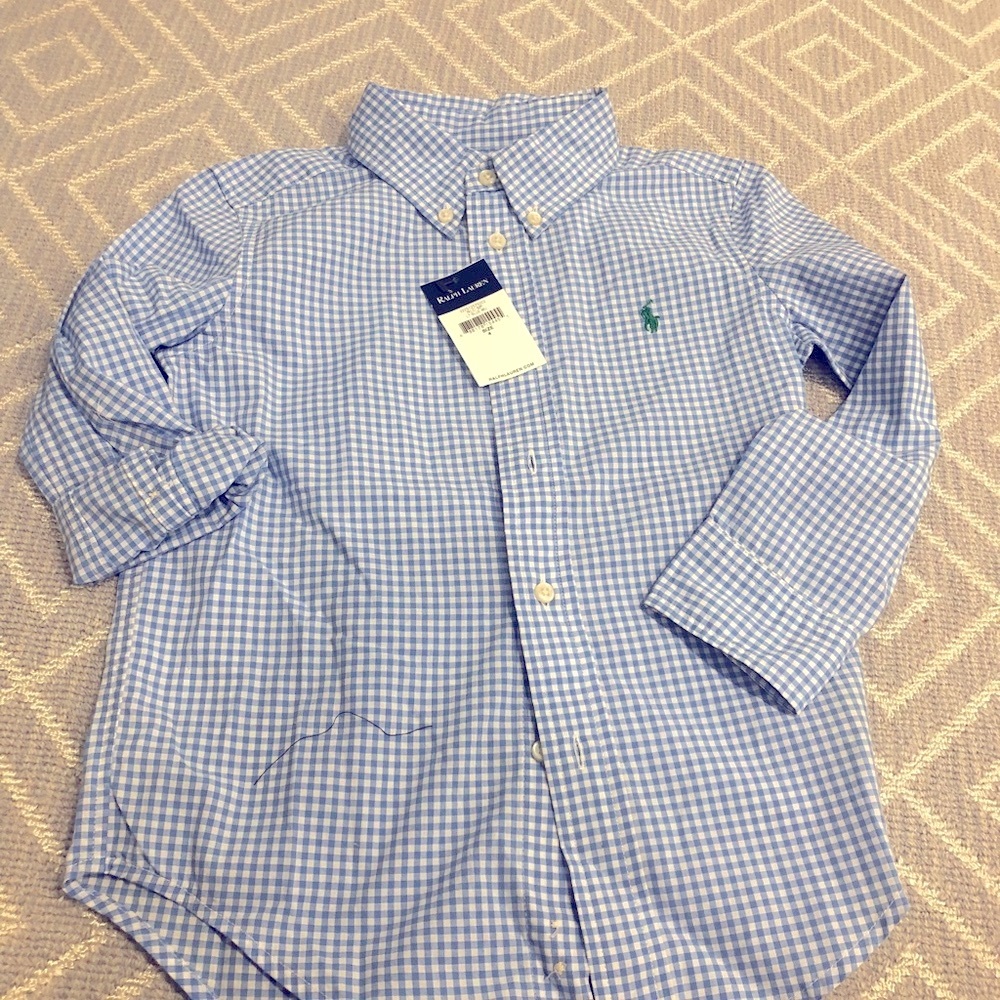 Ralph Lauren button down shirt. Boys size 4